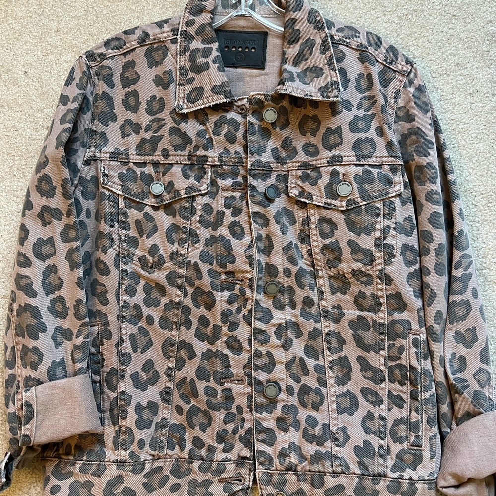 Cheetah jean jacket